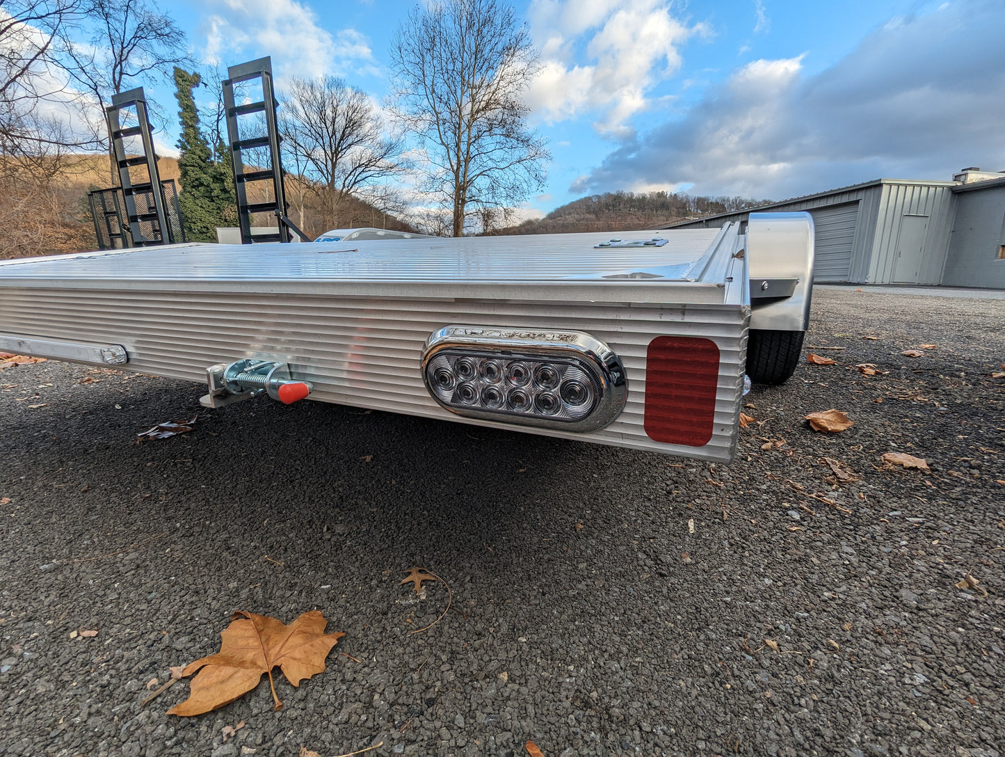2024 Nexhaul 18' 7K Aluminum Car Trailer with Custom Alloy Wheels